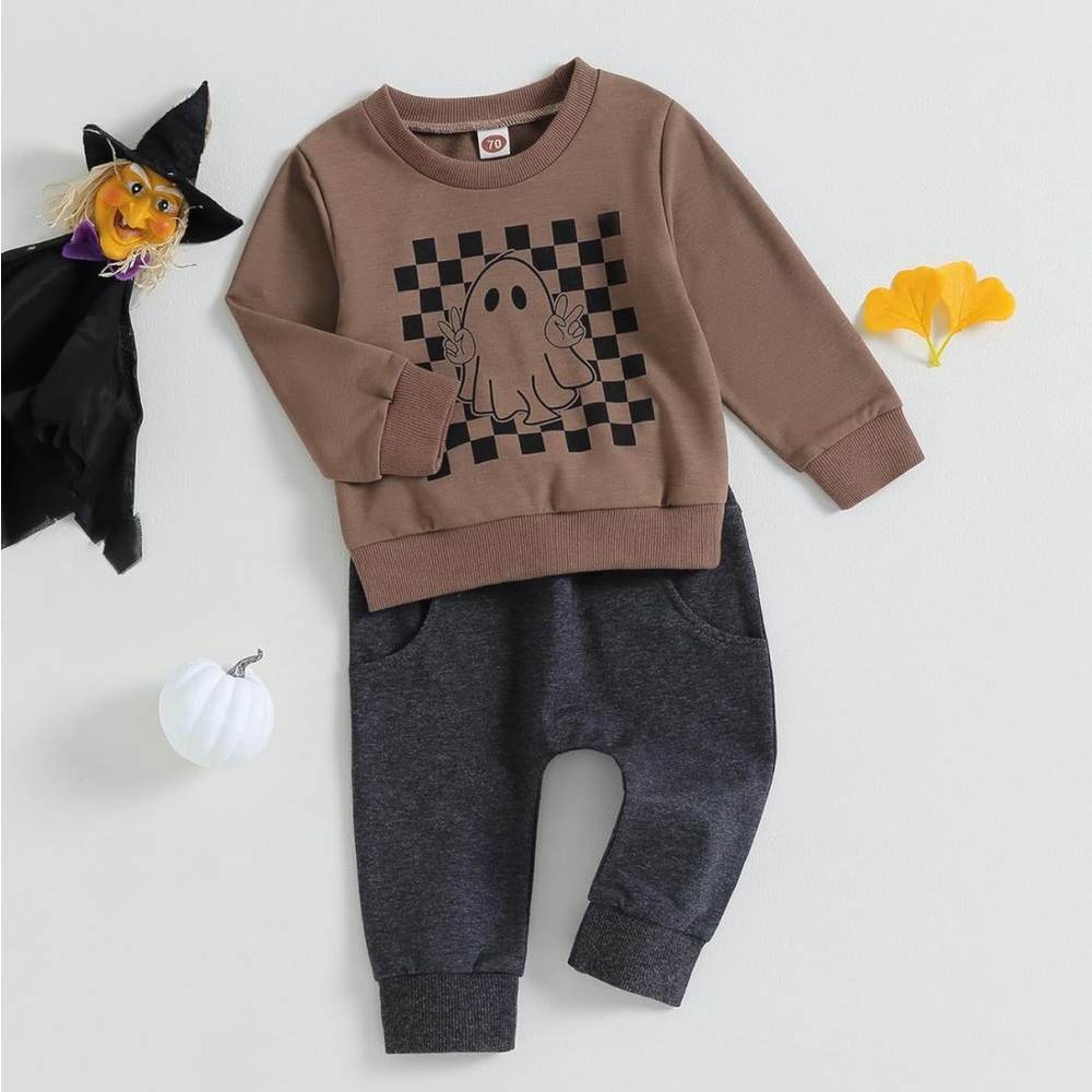 Toddler Baby Halloween Outfits Set Size 6-12 Months NIP